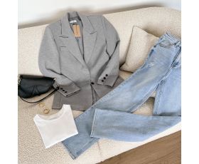 Lichtblauwe Rechte - Spijkerbroek