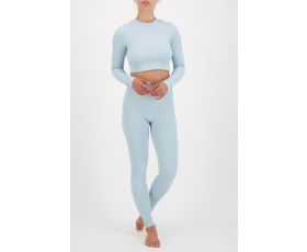 Lune Active - Polly Rib Cropped Top - licht blauw - M