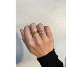 Ring Vintage Blue Topaz